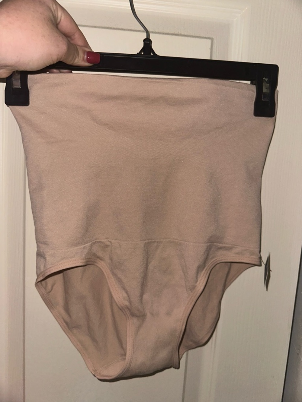 Skinnygirl High-Waist Shaping Briefs in Nude Beige M shapewear